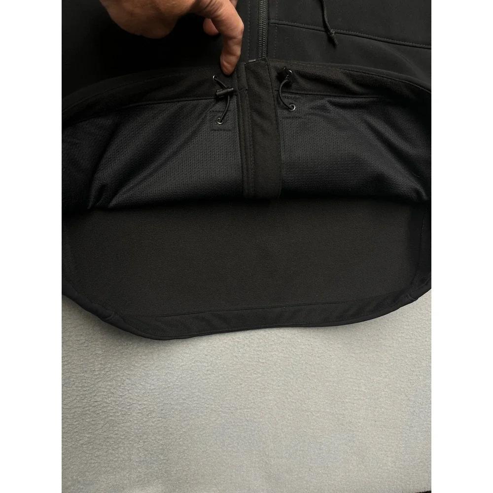 The North Face Mens Apex Bionic Softshell Jacket Black Full Zip Fleece Lined L‎